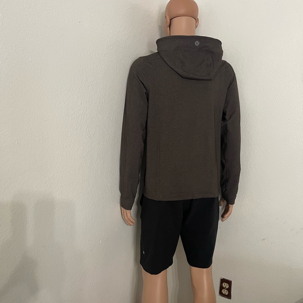 Lululemon The Contender Full Zip Jacket-Size (S)-Brown Hooded Jacket - Picture 3 of 12